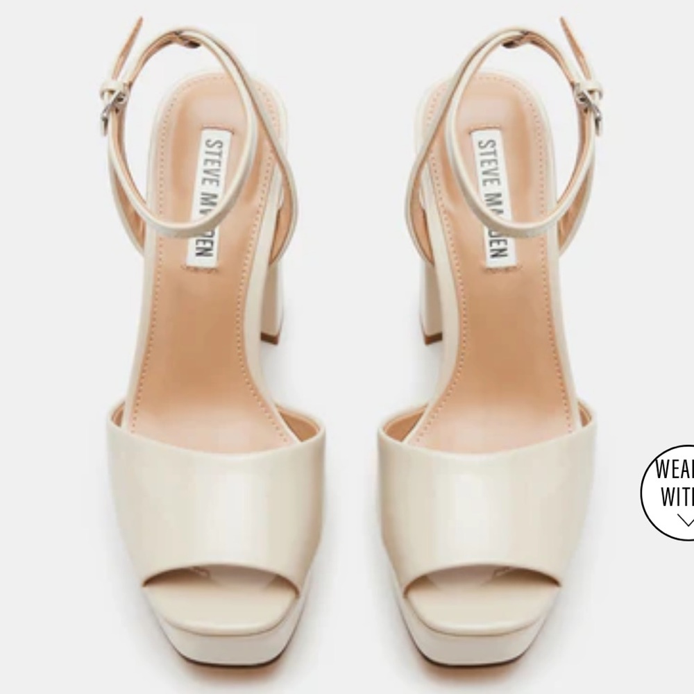 Lourdes Bone Patent Platform - Steve Madden